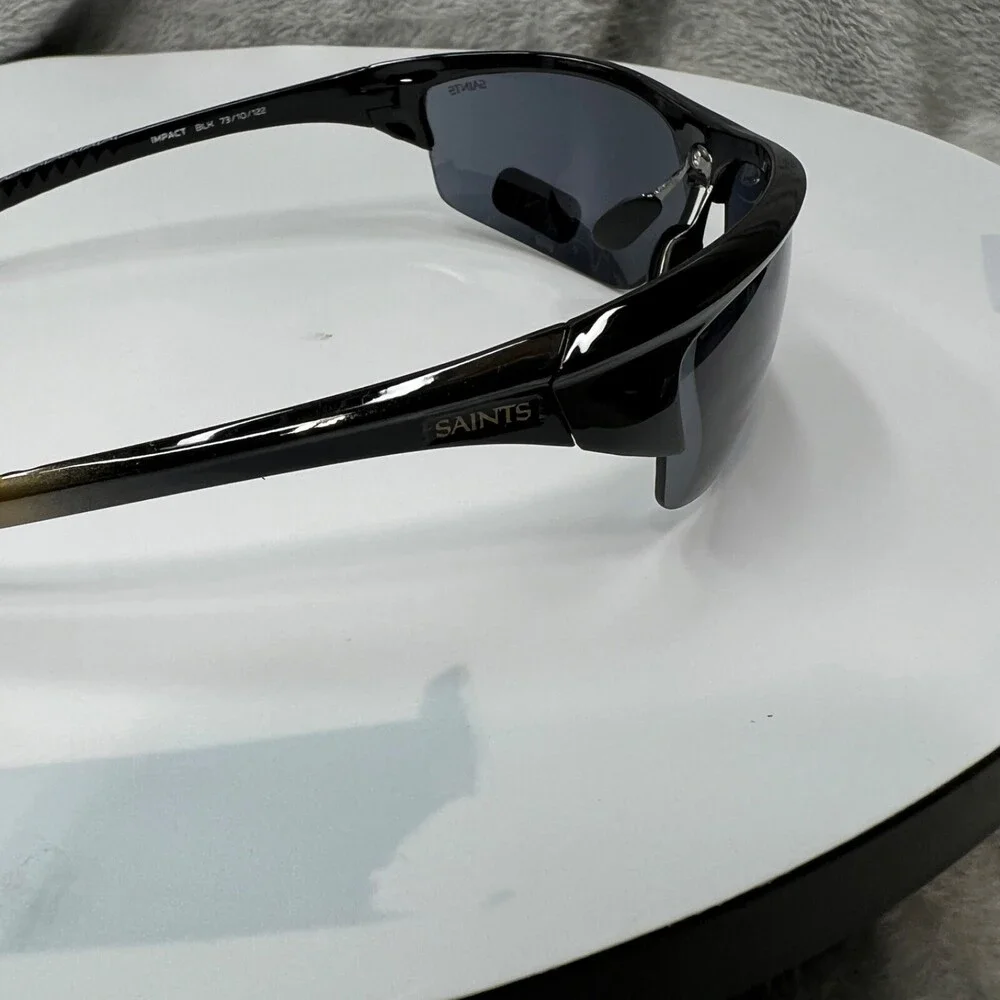 New Orleans Saints Sunglasses Polarized Impact Black with Bag NFL Official Merch